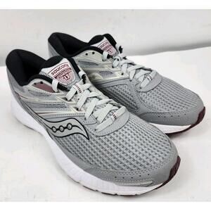 Size 10 M-Mens Saucony Cohesion 13 Running Athletic Shoes Gray EUC
